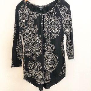 Lucky Brand Black and White Top